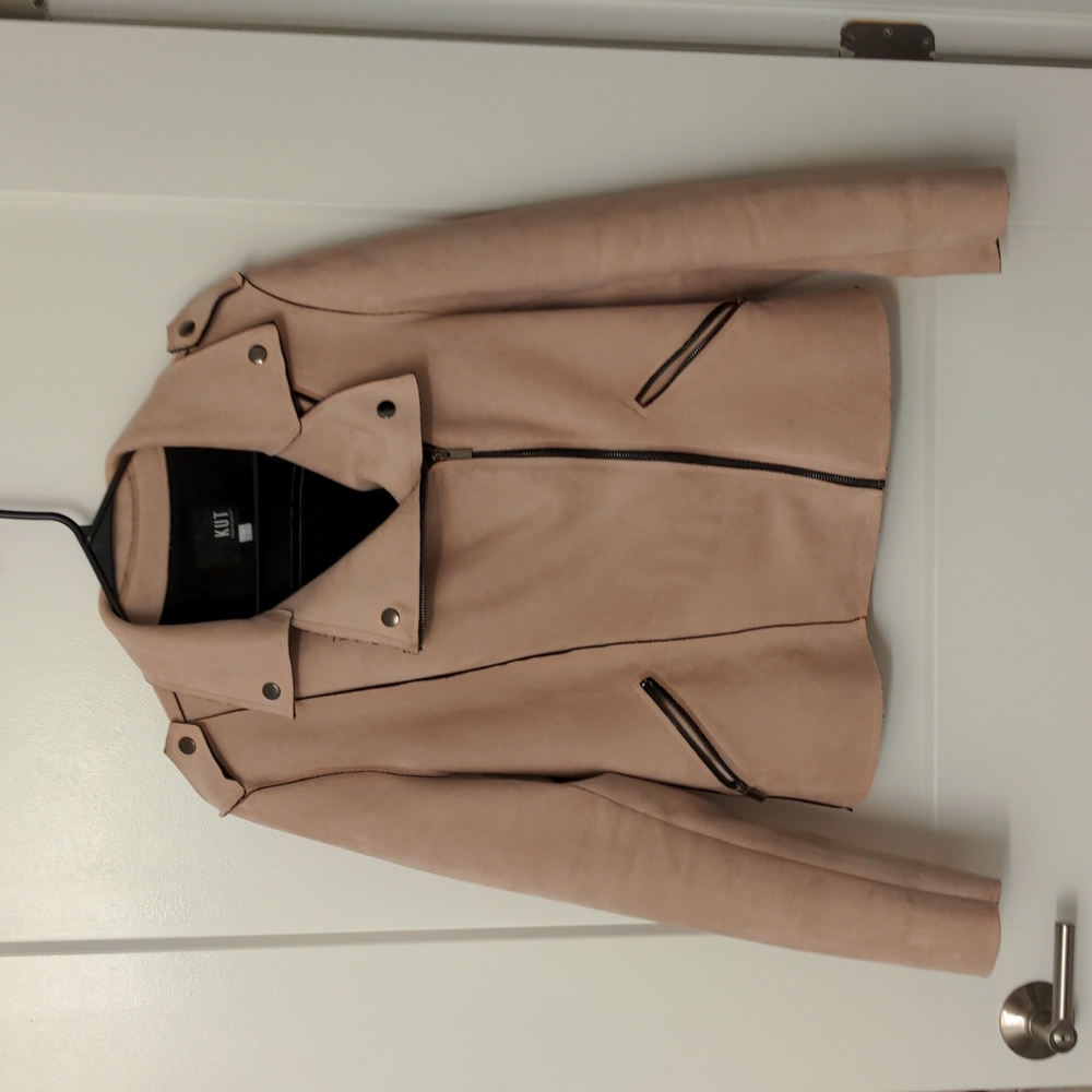 Kut from the Kloth Blush Moto Jacket